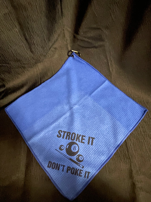 Billiards towel with clip